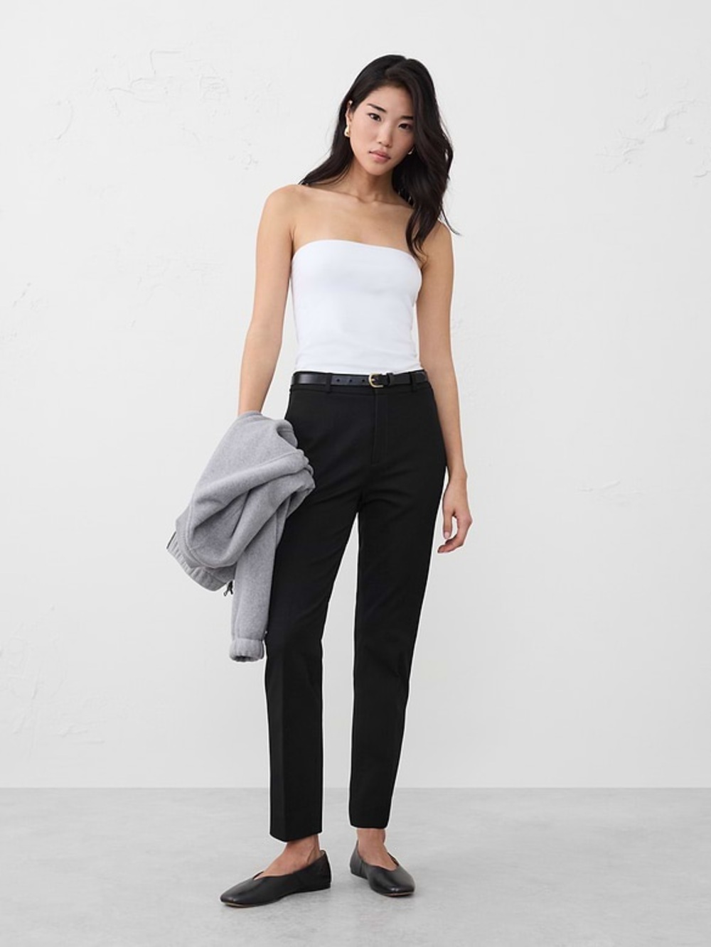 Banana Republic Black SLOAN SLIM HIGH-RISE ANKLE PANT